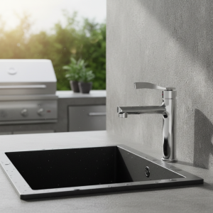 Robinet de cuisine en laiton de haute qualité, 17cm de long, pour l&rsquo;extérieur et le jardin, pour machine à laver