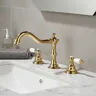 Mélangeur lavabo trois trous rétro classique bec haut… – vue 1
