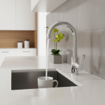 360 °   Robinet de lavabo rotatif cuisine et salle de bains, robinet d&rsquo;eau chaude et froide à double usage résistant aux éclaboussures