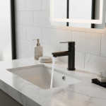 Robinet d&rsquo;Évier Noir en Acier Inoxydable 304, pour Centre Commercial Chaud et Froid, Fournitures