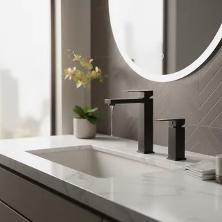 Shinesia robinets de salle de bains en acier inoxydable