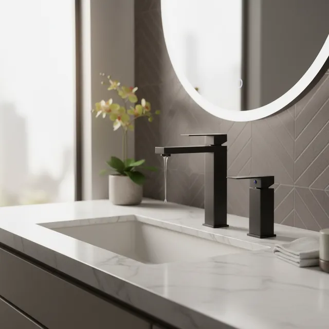 Shinesia robinets de salle de bains en acier inoxydable