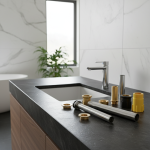 Robinet de cuisine, pied fixe, grand pied, vis, écrou d&rsquo;extension, lavabo, comptoir épais, fixation de vis, siège, accessoires de réparation