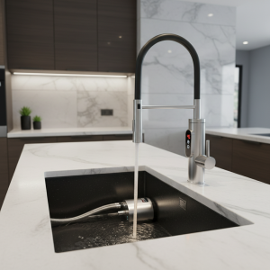 Chauffe-eau électrique 220V, robinet de cuisine, chauffage instantané sans réservoir, mélangeur chauffant coulant, affichage numérique pour sous l&rsquo;évier