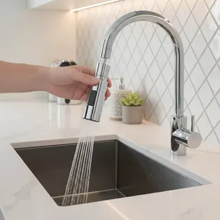 Robinet cuisine monocommande bec haut extractible douchette…