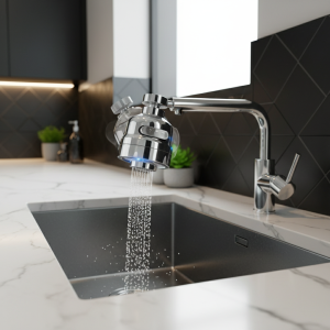 Adaptateur d&rsquo;aérateur universel pour robinet de cuisine pivotant à 360 degrés, 3 Modes, filtre anti-éclaboussures, buse d&rsquo;économie d&rsquo;eau, connecteur de robinet de bain