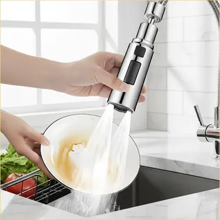 Robinet cuisine inox chromé douchette extractible tête cylindrique…