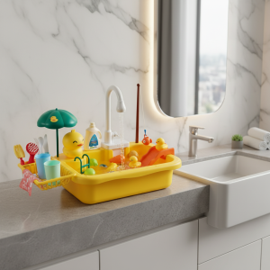 Jouets d’évier de cuisine pour enfants, lave-vaisselle électrique, jouet de jeu avec eau courante, jeu de simulation de nourriture, jouet de pêche, jeu de rôle, cadeau pour filles Jouets d’évier de cuisine pour enfants, lave-vaisselle électrique, jouet de jeu avec eau courante, jeu de simulation de nourriture, jouet de pêche, jeu de rôle, cadeau pour filles