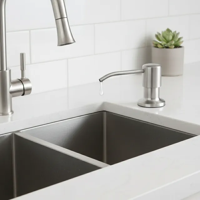 Distributeur de savon liquide pour évier