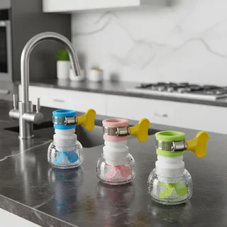 Filtre à eau pour robinet de cuisine 360 ° Robinet de douche…