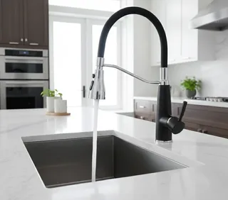 Robinet cuisine noir flexible multifonction extractible mitigeur…