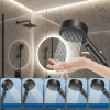 Pommeau de douche mélangeur d’évier de salle de bains, 5 modes pour salle de bains, haute pression, économie d’eau, douche à main pour Spa pressurisé Pommeau de douche mélangeur d’évier de salle de bains, 5 modes pour salle de bains, haute pression, économie d’eau, douche à main pour Spa pressurisé