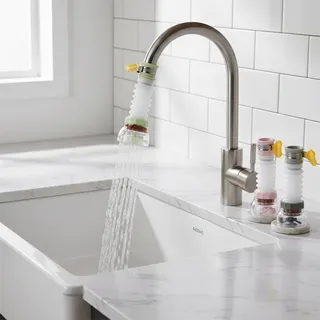 Aérateur robinet cuisine antiéclaboussures pivotant rotatif extensible…