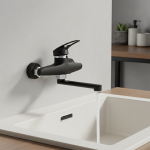 Mélangeurs de robinet de cuisine, mitigeur mural à poignée unique, robinet d&rsquo;évier rotatif, mélangeur d&rsquo;eau chaude et froide, vadrouille, robinet de piscine, robinet de lavabo