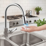 Dispositif d&rsquo;économie d&rsquo;eau de robinet de cuisine, robinet sans contact, salle de bains, capteur gonflable automatique, robinet de douche, filtre de pomme de douche