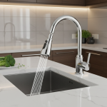 Robinet de cuisine 360 °   Robinets d&rsquo;évier de cuisine pivotants, robinet de cuisine d&rsquo;eau chaude et froide, robinet d&rsquo;évier extractible, accessoires de douche