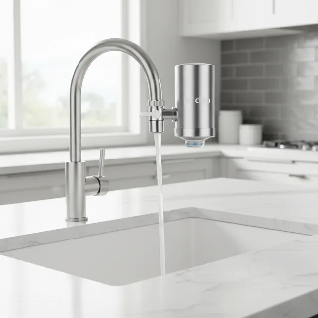Robinet de cuisine en acier inoxydable