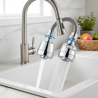 Adaptateur de robinet de cuisine 3 modes 360 ° Robinet pivotant…
