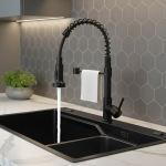 Robinet d&rsquo;évier de cuisine pivotant à 360 degrés, eau chaude et froide