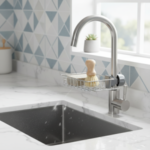 Support de Drainage suspendu pour robinet, pour évier de cuisine, salle de bains, support d&rsquo;évier, étagère de rangement, organisateur d&rsquo;accessoires de cuisine