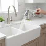 Extension d&rsquo;évier de cuisine universelle en métal, bras robotique à 1080 °, aérateur de buse, rallonge, 2 modes de débit d&rsquo;eau