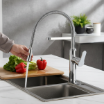 Becola robinet d&rsquo;évier De cuisine extractible eau chaude et froide lavabo chromé évier carré Cozinha robinets mélangeurs Torneira De Cozinha BR-9202