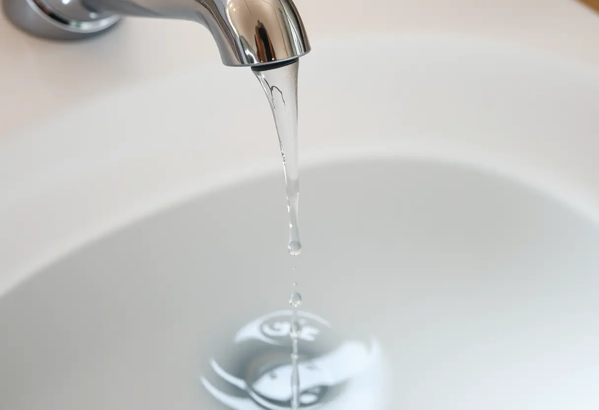 Dégagement d'évier avec eau stagnante